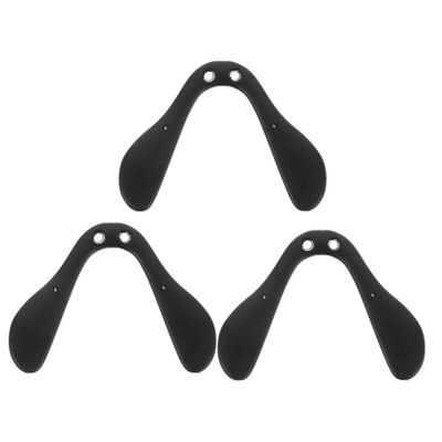 FOMIYES 3pcs Adjustable Nose Pads for Cycling Glasses Comfortable Eyewear Support for Outdoor Sports Design Suitable for Sunglasses and Eyeglasses Black