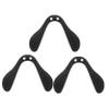 FOMIYES 3pcs Adjustable Nose Pads for Cycling Glasses Comfortable Eyewear Support for Outdoor Sports Design Suitable for Sunglasses and Eyeglasses Black view 1