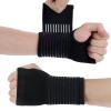 ACWOO Wrist Brace, 2 Pack Elastic Wrist Support with Strap, Wrist Compression Wrap Adjustable Wrist Strap Relieves Wrist Pain, Tendonitis, Sports Use for Men and Women, Right & Left Palm Support Black view 1