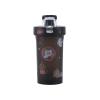 Remorui Neon Slushy Maker Slushies - Reusable Slushy Maker Cup, 300ML Shaker Bottle with Cartoon Sticker Food Grade Drinking Plastic Protein Powder Shaker Cup for Gym Black 300ML view 1