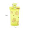Remorui Neon Slushy Maker Slushies - Reusable Slushy Maker Cup, 300ML Shaker Bottle with Cartoon Sticker Food Grade Drinking Plastic Protein Powder Shaker Cup for Gym Black 300ML view 3