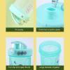 Remorui Neon Slushy Maker Slushies - Reusable Slushy Maker Cup, 300ML Shaker Bottle with Cartoon Sticker Food Grade Drinking Plastic Protein Powder Shaker Cup for Gym Black 300ML view 4