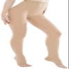 oytto Compression Pantyhose Women 20-30 mmHg Medical Gradient Support Compression Tights for Prevent Blood Clots and Varicose Veins (Beige Open-Toe,M,M) view 2