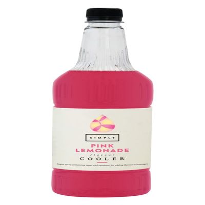 Simply Pink Lemonade Cooler, Suitable for Vegans, Beverage Syrup for Cocktails, Mocktails & Lemonades (1 Litre)