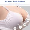 TDHLW Silicone Breast Form Realistic Fake Boobs Silicone Breastplates High Collar Artificial Breast Enhancer B-G CUP, Silicone/Cotton Filled Breastplate Breast Forms,Cotton Bronze,B view 2