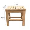 XOTAK Waterproof Bathroom StoolShower Seat for Elderly Bath Chair Wood Shower Bench Adult Non-slip Wooden Shower seat Bathtub Spa Change Shoes Stool (Size : 37x31x40cm) view 2