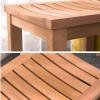 XOTAK Waterproof Bathroom StoolShower Seat for Elderly Bath Chair Wood Shower Bench Adult Non-slip Wooden Shower seat Bathtub Spa Change Shoes Stool (Size : 37x31x40cm) view 4