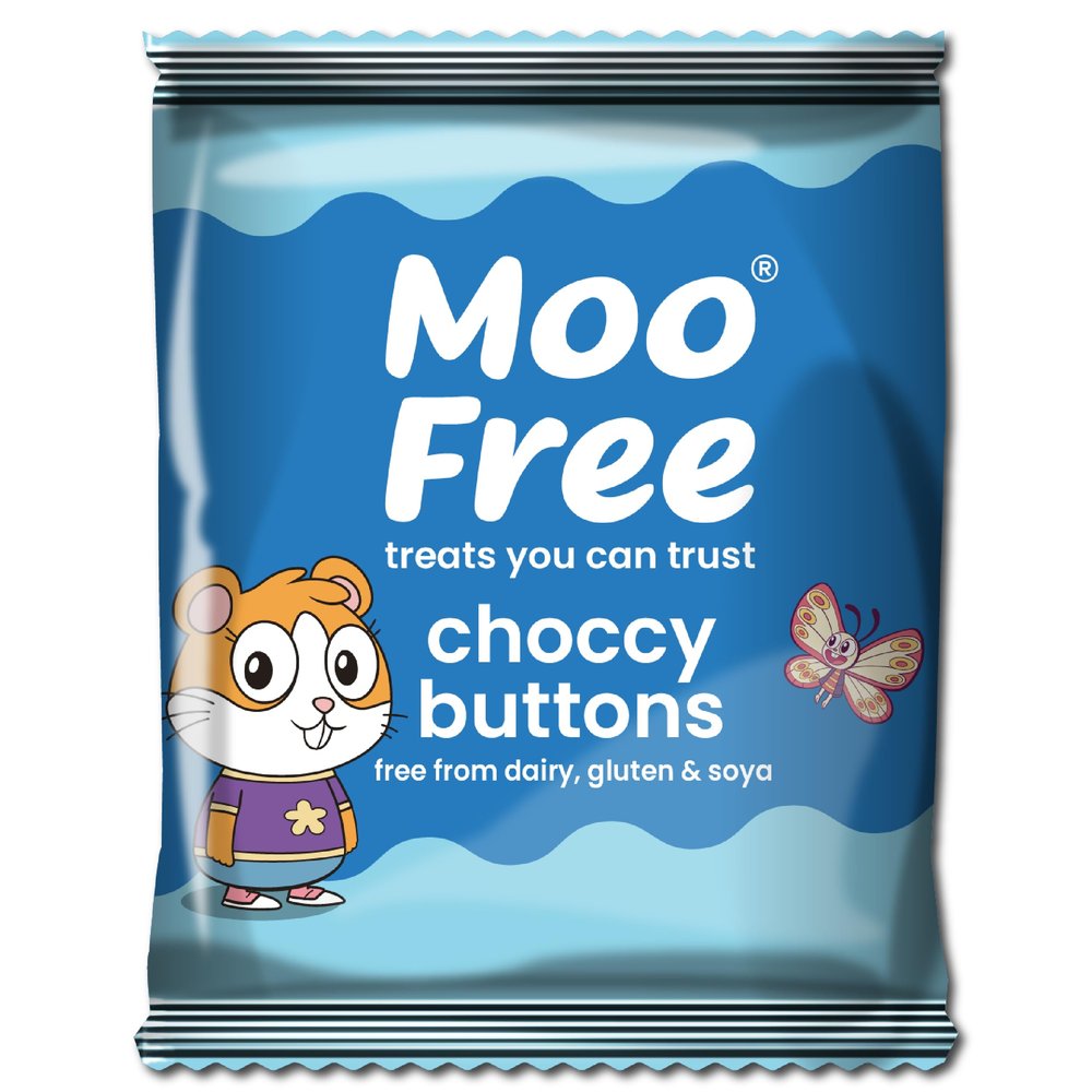 25 x Moo Free Dairy Free & Vegan Milk Chocolate Buttons (25g)