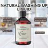 Read the Label London Eco Washing Up Liquid 500ml - Eucalyptus Dives & Geranium Scented Non Bio & Skin Sensitive Friendly Dish Wash Cleaner, Essential Oils, Plant Based Vegan & Paraben Free view 2