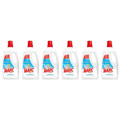 St Marc 6 x 1 Litre Bicarbonate New Concentrated Formula Multi-Purpose Liquid