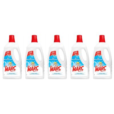 St Marc Multipurpose Liquid Bicarbonate New Concentrated Formula 5 x 1 Litre