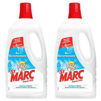St Marc 2 x 1 Litre Multi-Purpose Liquid Bicarbonate New Concentrated Formula