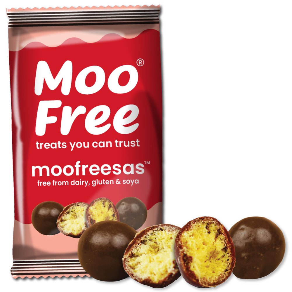 7 x Moo Free Moofreesas - Milk Chocolate Rice Balls - Dairy Free, Gluten Free & Vegan (35g)