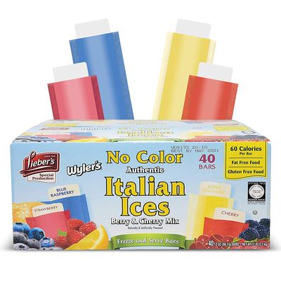 Wylers Authentic Italian Ices Original Flavours 40 x 56.7g | No Colour Freeze and Serve Italian Ices