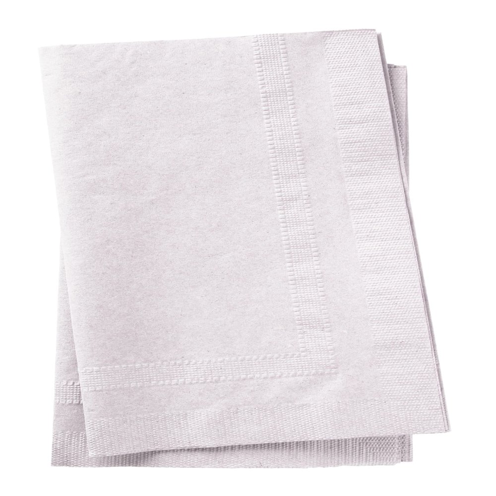 Bell Marque White Dinner Napkin-150 Count 2-Ply White Dinner Napkins, 0.1" Height, 17" Width, 15" Length (Pack of 150CT)