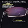 Keeplus Presbyopic Glasses Far and Near, Presbyopic Glasses Anti-blue Light, Color Glint Sapphire Dual-Use Reading Glasses, High Hardness Anti-blue light Reading Glasses Men Women (Flat) view 4
