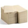 MORGIANA 200 PCS Brown Napkins Disposable 40 * 40CM Bamboo Square 2-Ply Eco Friendly Biodegradable Napkins Recycled Unbleached Table Papernapkins Part view 1