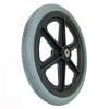 16x1.75, Wheelchair Rear Wheel Accessories, 16inch Wheelchair Replacement Wheel, PU Solid Wheelchair Wheel, Suitable for Wheelchair Roller, Bearing: 12mm (Size : 16inch/37cm(2 counts)) view 3