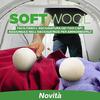Meliconi Soft Wool Dryer Balls for Easy Drying of Clothes and Leaves Clothes Soft for a Long Time. 100% Natural New Zealand Wool, Pack of 3, White, Diameter Approx. 7 cm view 2