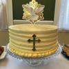 10pcs of Acrylic Baptism Cross Cake Topper, Mirror Cross Cake Decor, Gold Holy Communion Cross (Rose Gold, 4'') view 4