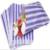 100 Candy Stripe Bags, Recyclable Purple Striped Sweet Bags Sweets Candies Cookies Wedding Buffet, Paper Sweet Bags For Cake Party Gift Shop, 5" x 7" view 1
