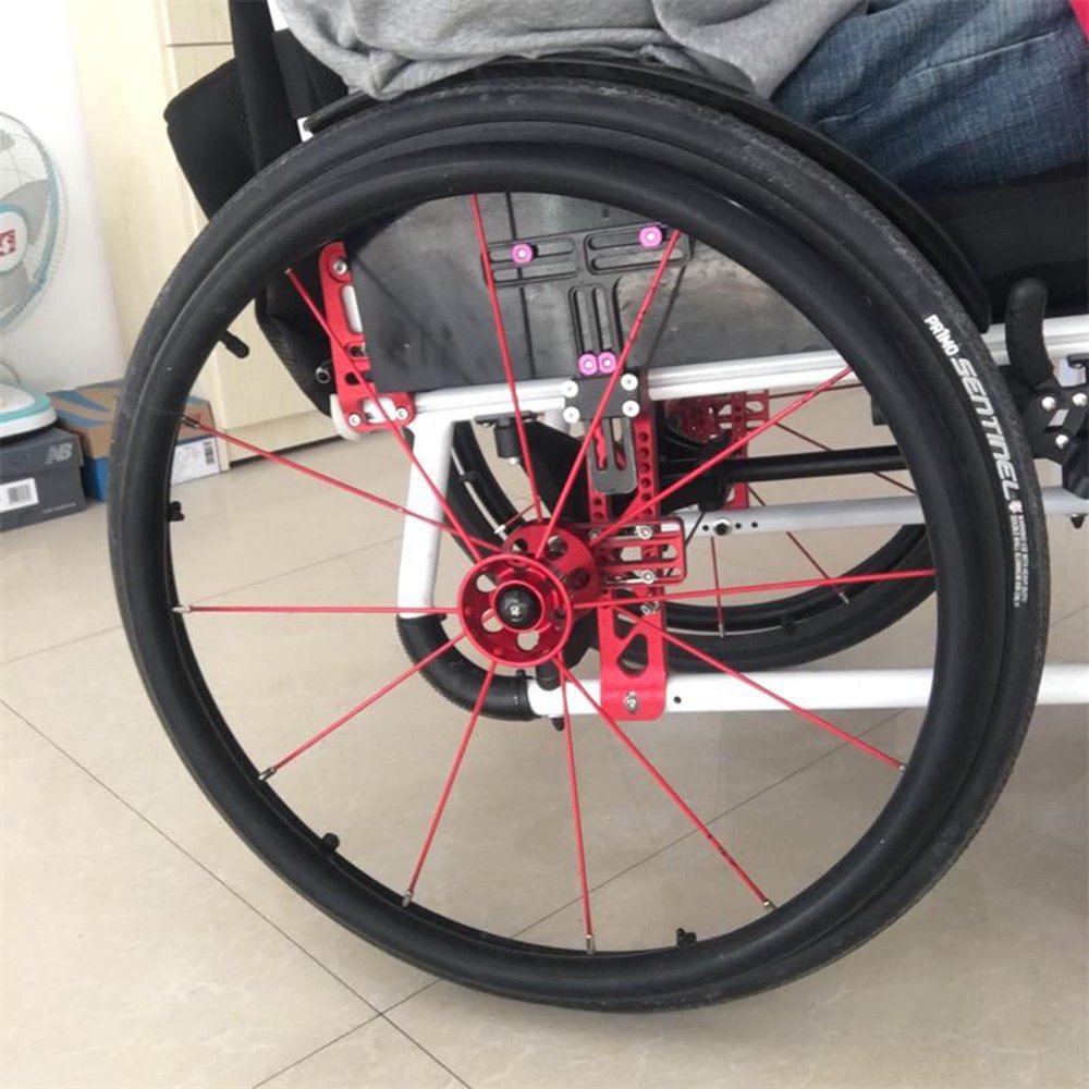 24inch 22inch Rear Wheel Sports Wheelchair Cover, Wheelchair Push Rim Covers, Wheelchair Hand Push Protective Sleeve for Improve Grip