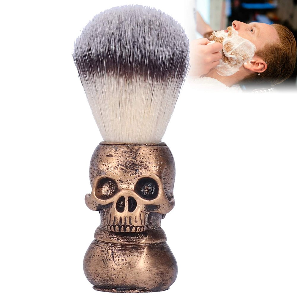 HURRISE Men Beard Shaving Brush, Badger Shaving Brush Tool Professional Barber Salon Men Shaving Brush For Epilators Beard Shaving Tool Gifts For Men