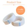 2 Rolls Micropore Surgical Tape, Microporous Tape 1.25cm X 9.1m First Aid Medical Tape Earring Cover Up Tape (White) view 2