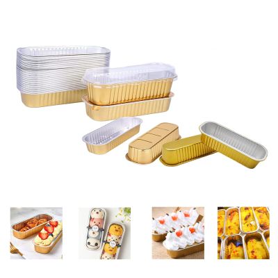 MUGUOY 50Pcs Disposable Aluminum Foil Tin Box,200ml Thick Aluminum Foil Box with Lid, Food Storage Containers for Cooking,Baking,Meal Prep,Take Out Etc.