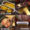 MUGUOY 50Pcs Disposable Aluminum Foil Tin Box,200ml Thick Aluminum Foil Box with Lid, Food Storage Containers for Cooking,Baking,Meal Prep,Take Out Etc. view 2