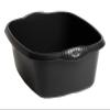 (  ) 39 Cm High Grade Plastic Washing Up Bowl 12 Litre Rectangular Bowl Kitchen Basin Sink Tidy Organiser (Midnight Black (Dark Grey)) view 2