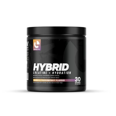 EFECTIV Hybrid Creatine Plus Hydration - 5g Creatine Monohydrate Powder with Electrolytes & AstraGin for Absorption | Bulk Creatine for Athletes | 30 Servings, 300g (Mango & Passionfruit)