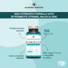 Probiotics 150 Billion CFU, 20 Multi Strains with Prebiotic, Inulin & Zinc. High Strength Vegan Supplement with Gastro Resistant Capsules for 76 Day Supply. N2 Natural Nutrition view 2