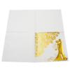 100PCS Wedding Napkins, 3333cm 2-Layer Cocktail Napkins Soft Hand Napkins with Bride and Groom Pattern, Wedding Paper Serviettes, Beverage Napkins, Dinner Napkins for Anniversary Engagement view 2