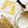 100PCS Wedding Napkins, 3333cm 2-Layer Cocktail Napkins Soft Hand Napkins with Bride and Groom Pattern, Wedding Paper Serviettes, Beverage Napkins, Dinner Napkins for Anniversary Engagement view 3