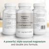 Hey Nutrition Magnesium Complex High Strength 205mg Supplement - Zinc, Vitamin D3 - Muscle & Bone Health, Nerve Function & Energy Support - UK Manufactured - Non-GMO - 6 Pack - 360 Vegetarian Capsules view 3