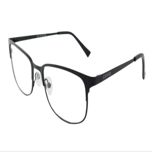 Zeniki Blue Light Blocking Glasses - Reduce Eye Strain, Headaches and Improve Sleep for Screen Users - Lightweight Premium Metal Design For Men And Women (Black)