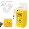 Wzxhew Biohazard Sharps Container Red Disposal Needle Container Housekeeping & Organizers Zippered Bags for Storage (Yellow, One Size) view 2