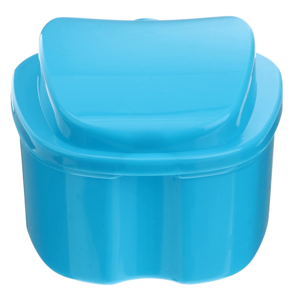 Ciieeo Light Hanging Net Storage Case for Dentures Convenient Cleaning Container for Elders and Toddlers for Travel