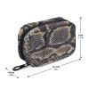 Texture Crocodile Snake Travel Pill Container Medication Organizer Bag Portable Pill Case for Purse Weekly Pill Box Home and Travel Storage view 3
