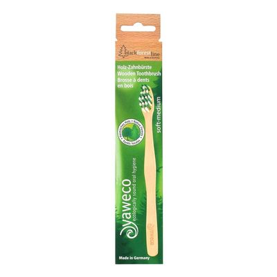 Yaweco Beech Wood Toothbrush Adult (1)
