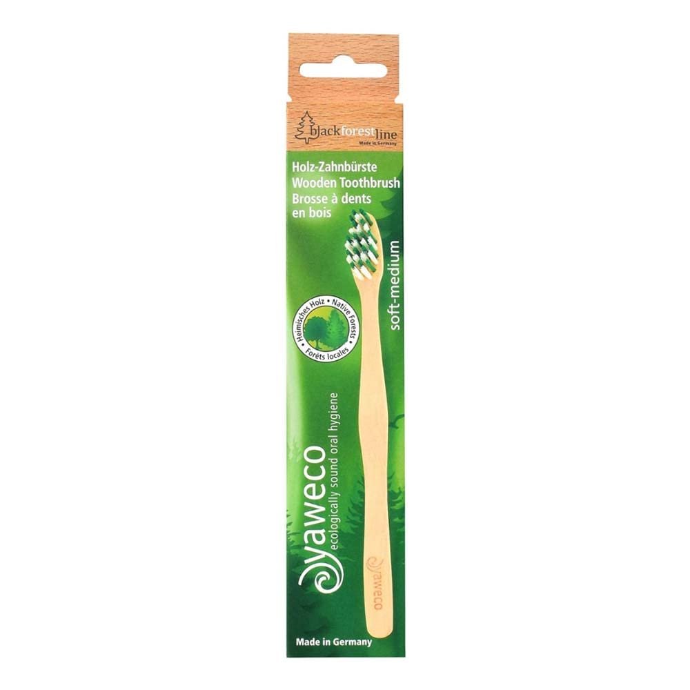 Yaweco Beech Wood Toothbrush Adult (1)