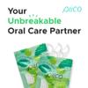 PIICO Piico Xylitol Floss Picks, 100 Count - Unbreakable, Shred-Resistant, Resealable, Unique Flavored Dental Flossers for Adults, Portable view 2