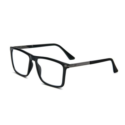 KoKoBin Reading Glasses Anti-Blue Light for Men and Women Blue Light Filter Computer Reading Aid Spring Hinge Metal Full Screen Glasses, black