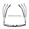 KoKoBin Reading Glasses Anti-Blue Light for Men and Women Blue Light Filter Computer Reading Aid Spring Hinge Metal Full Screen Glasses, black view 4