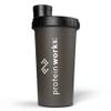 Protein Works - Sleakster Shaker | Durable & Leak Proof | Smoked Black | 700ml view 1