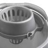 16L 16 Litre Silver Mop Bucket Cleaning Bucket Removeable Wringer with Easy Grip Carry Handle. view 4