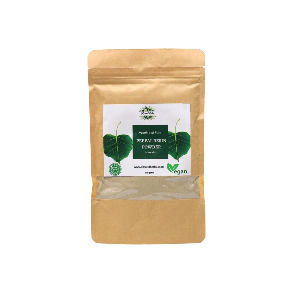 Clean Organic Peepal Resin Powder- Arasa Ilai -100% Pure and Natural (100)