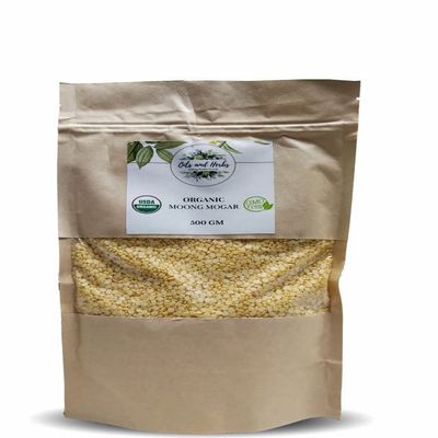 Organic Yellow Moong dal - Yellow Lentils-Moong Mogar-100% Natural, Raw and GMO FREE 1kg