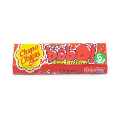 Big Babol Strawberry - 20 (Box) Bubblegum Sweets